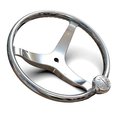 Lewmar 3 Spoke 13.5 in. Steering Wheel w/Power-Grip Knob 89700820
